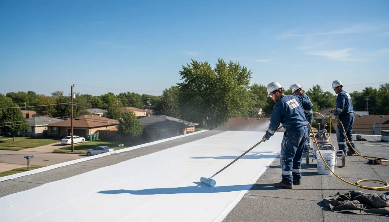 Commercial roof coating in Little York, NY near me
